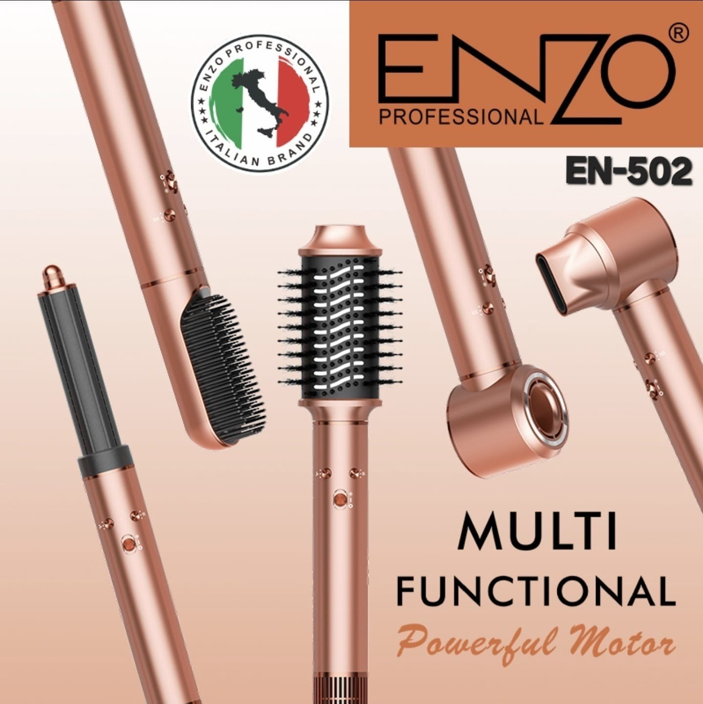 35e390 سشوار و حالت دهنده چندکاره انزو مدل EN-502